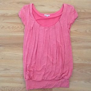 Drape short sleeve top